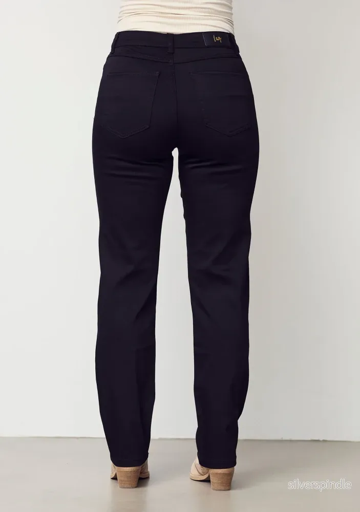 Lido Straight Long Jeans - Black - Bild 3