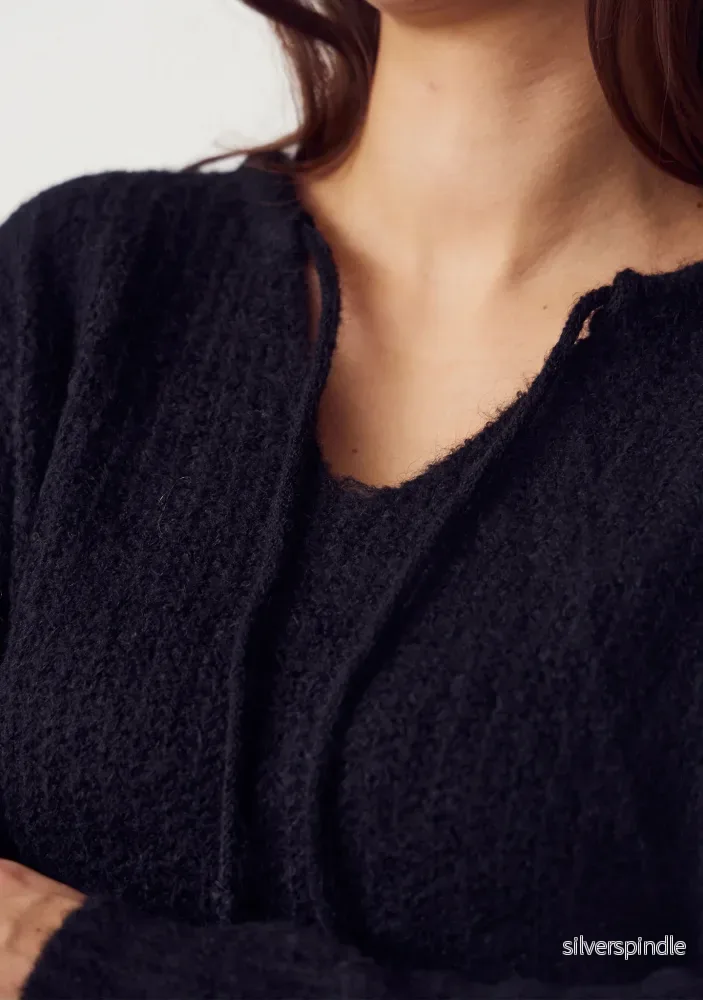 Anna String Pullover - Black - Bild 3