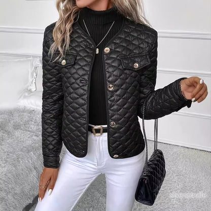 Mia | Elegant Medellång Vinterjacka Dam i Bomullsblandning - Bild 2