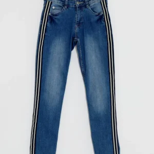 ELLINORA STRIPE JEANS – Mid Denim ELLINORA STRIPE JEANS – Mid Denim