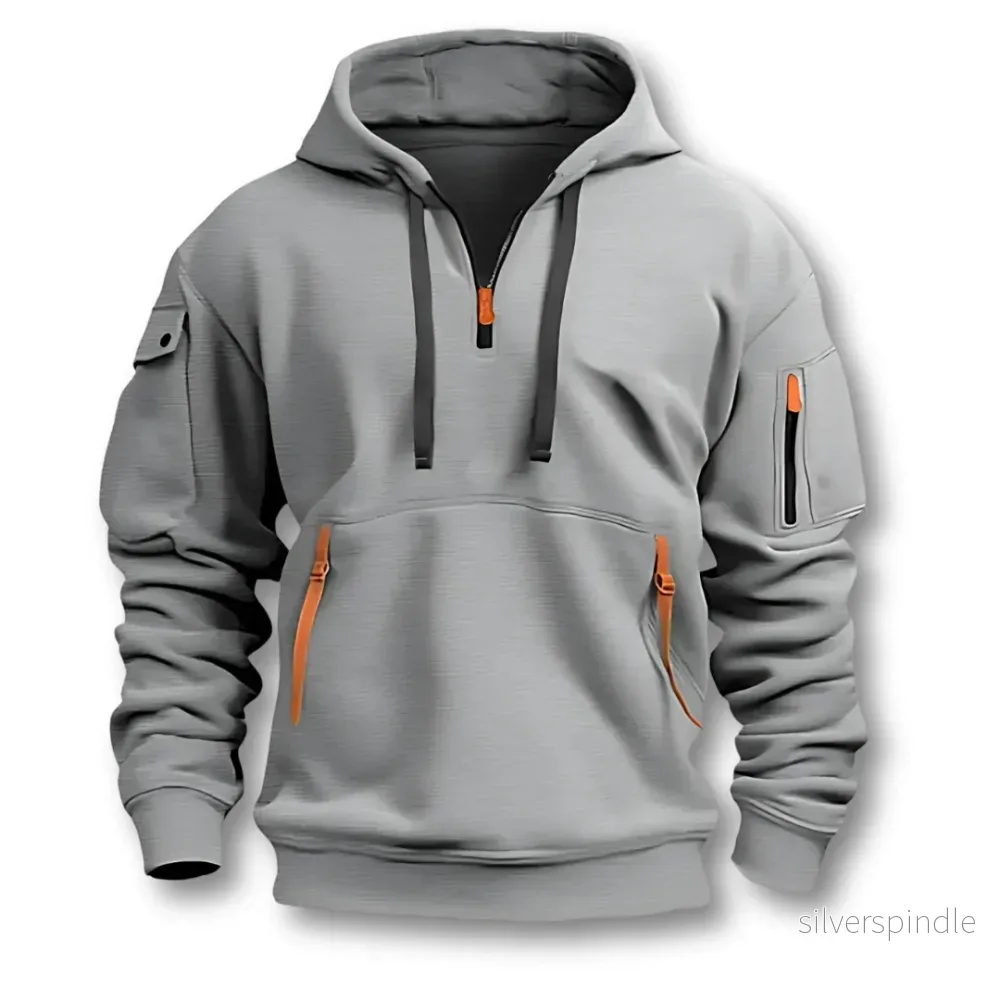 Ethan | Praktisk Justerbar Hoodie med Känguruficka Ethan | Praktisk Justerbar Hoodie med Känguruficka