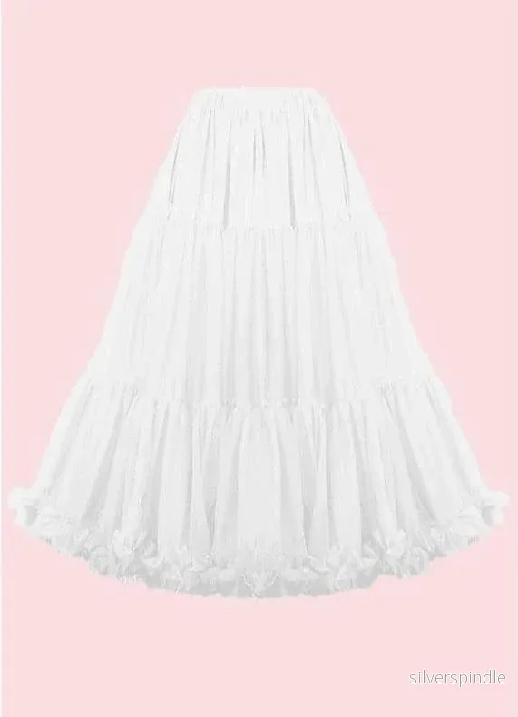 1950-tals underkjol – vitt