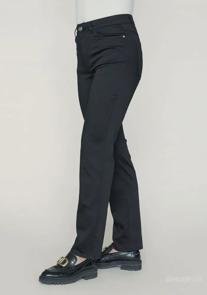 Isay Long Straight Pant - Black - Bild 2