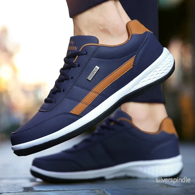 Ethan | Lätta Snygga Herrsneakers med Mesh och Tjock Sula - Bild 2
