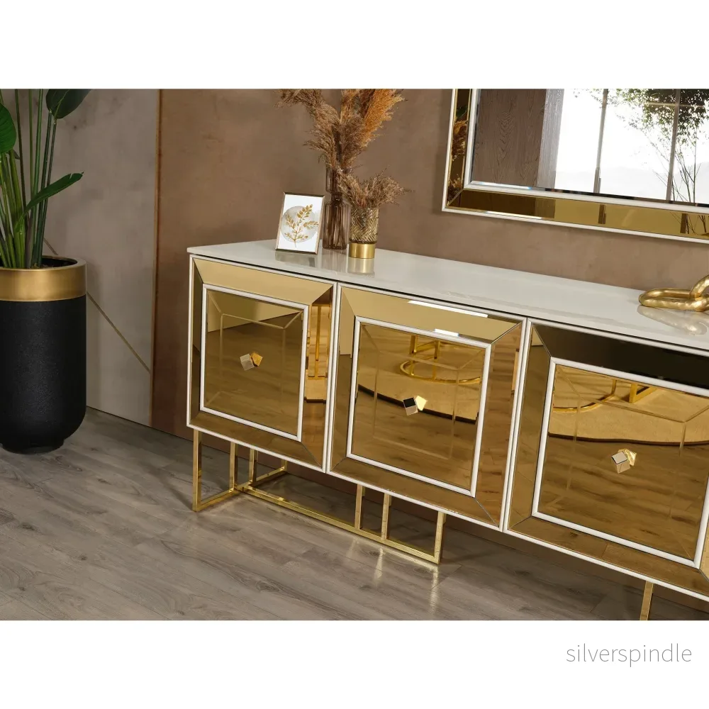 Gold Skänk Med Spegel - Bild 3