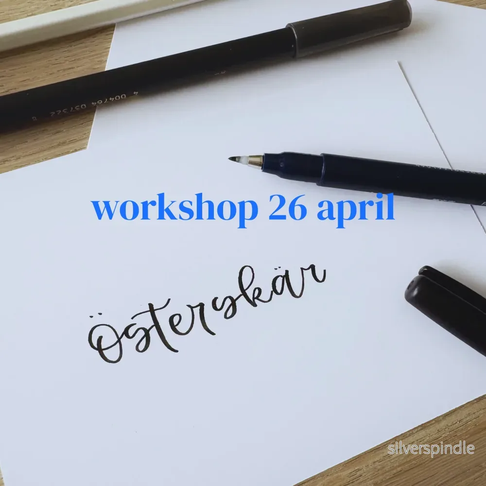 Workshop: Brush Lettering & Modern Kalligrafi – 26 april FULLT! Workshop: Brush Lettering & Modern Kalligrafi – 26 april FULLT!