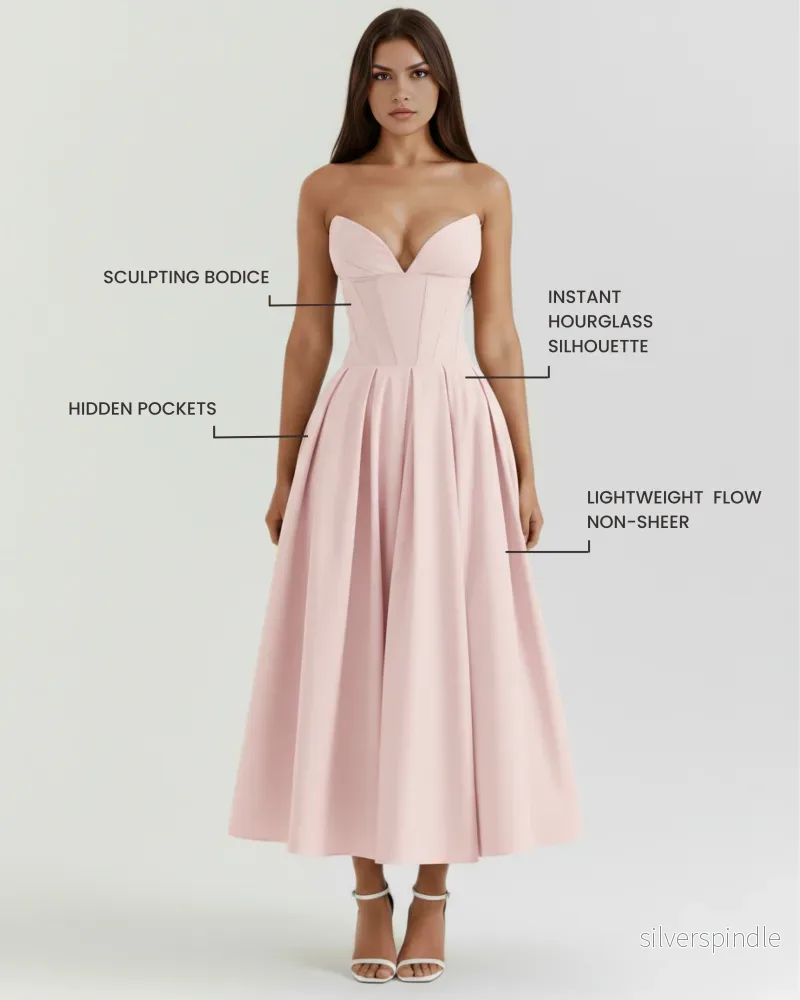 Mia | Elegant Voluminös Klänning För Speciella Tillfällen - Bild 2