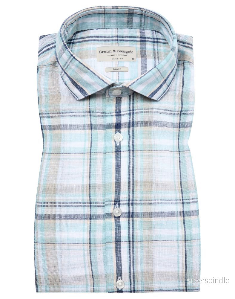 BS Almeria Casual Slim Fit Skjorta - Light Green