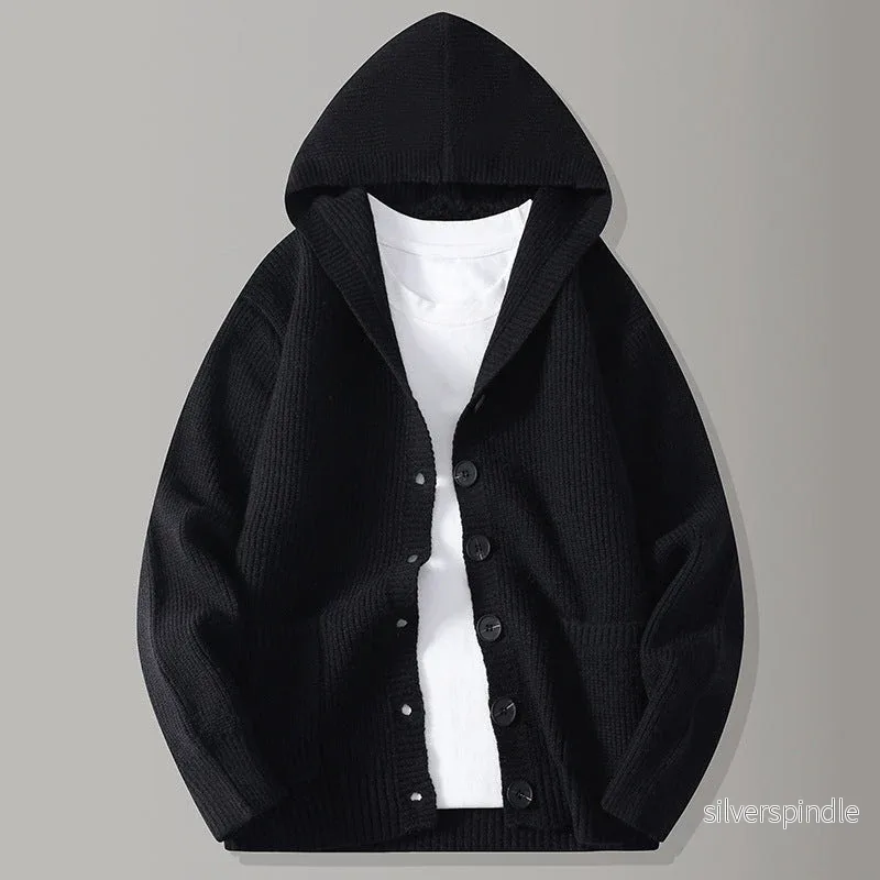 Oliver | Ribbed Knit Hoodie Cardigan for Men - Bild 3