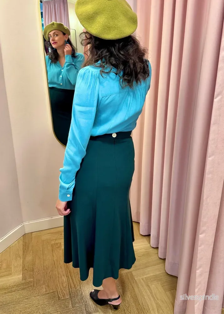 Gene långärmad skjorta - ljus teal - Bild 3