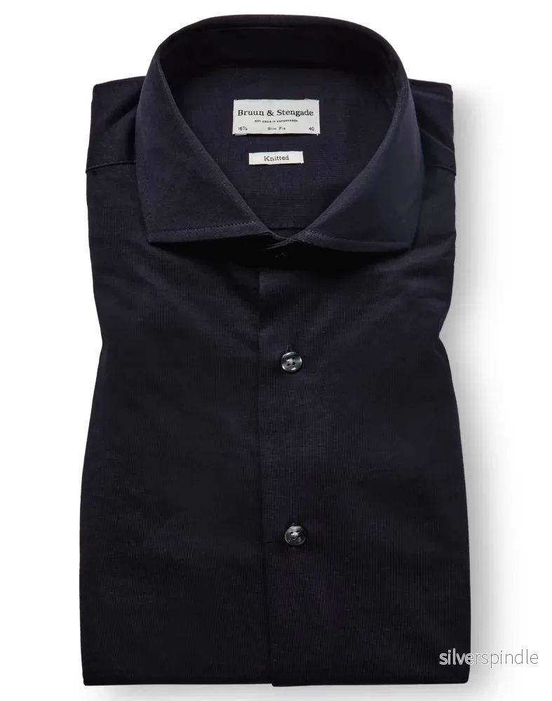 BS Miller Slim Fit Skjorta - Navy