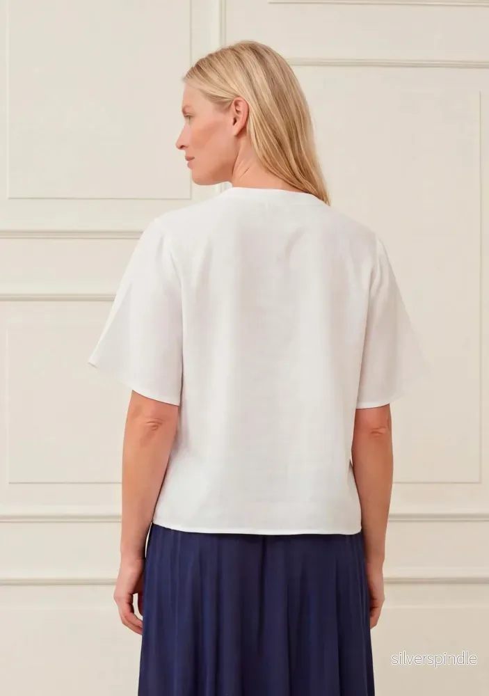 Pearl s/s Blouse - White - Bild 2