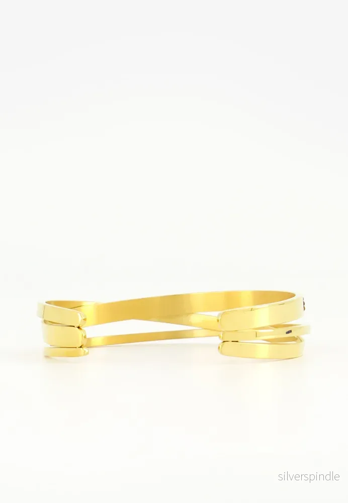 CUFF MED STRASS GREENLADIES.SE - Mässingguld - Bild 2