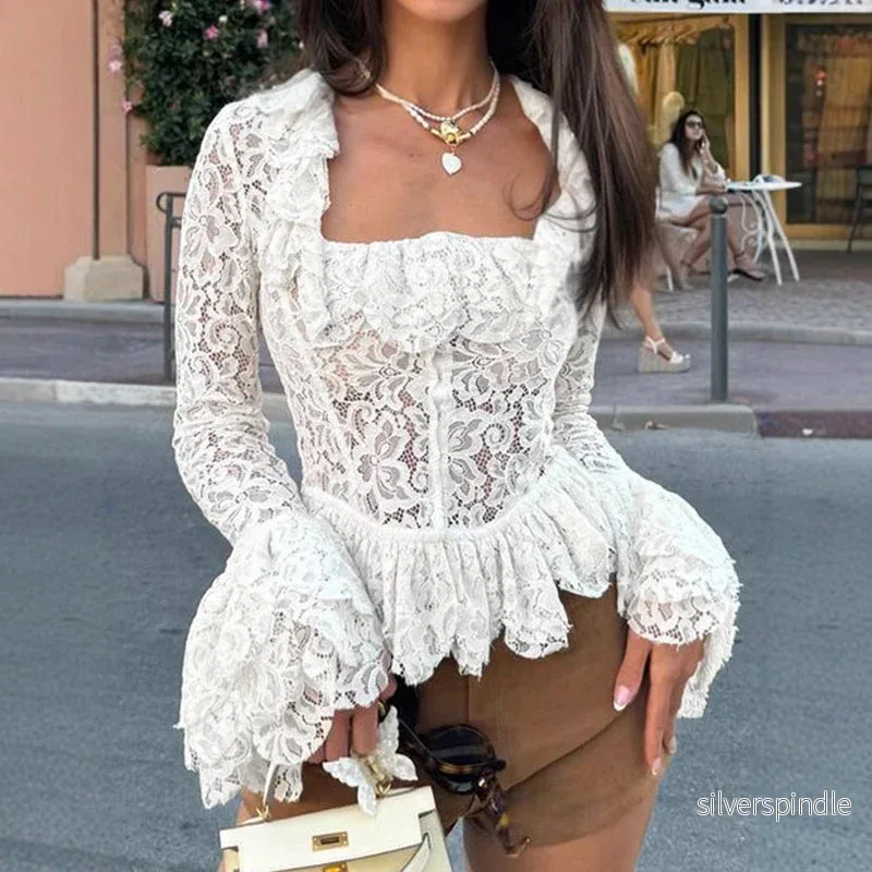 Emma | Elegant Kortärmad Topp med Blommönster Emma | Elegant Kortärmad Topp med Blommönster