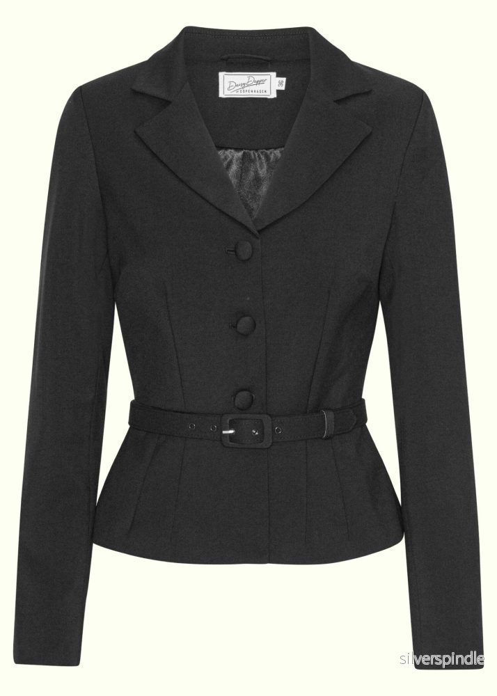 Siri figursydd blazer - svart