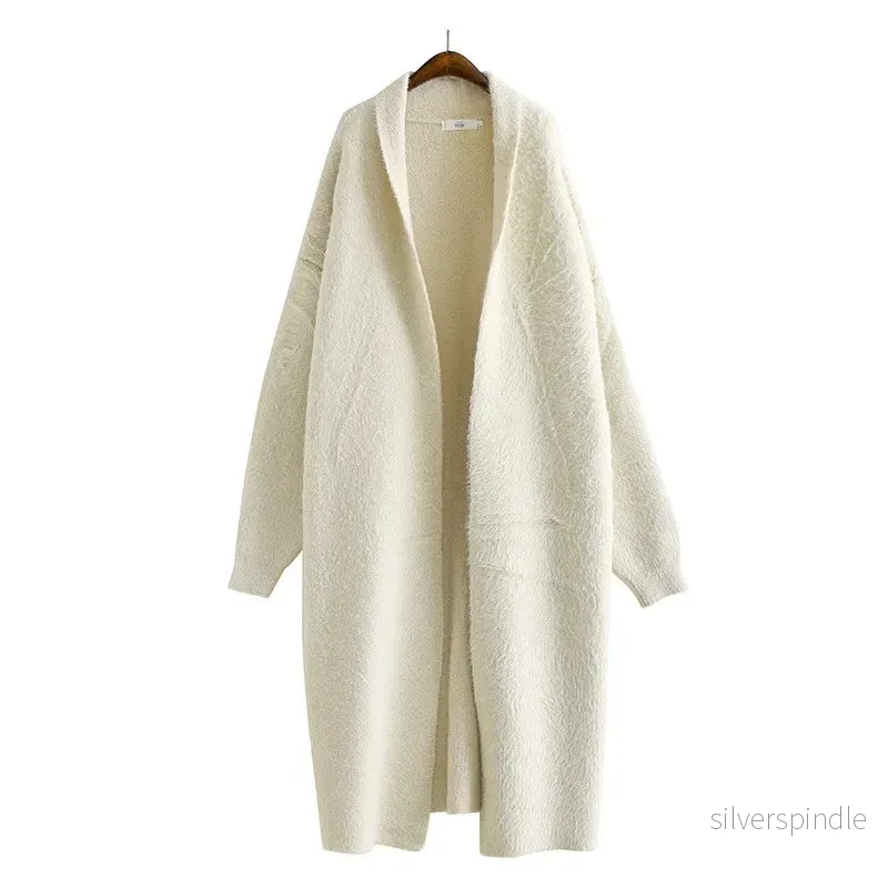 Elegant Midi-Kofta med Huva | Långlinjestickad Design för Mångsidig Stil Elegant Midi-Kofta med Huva | Långlinjestickad Design för Mångsidig Stil
