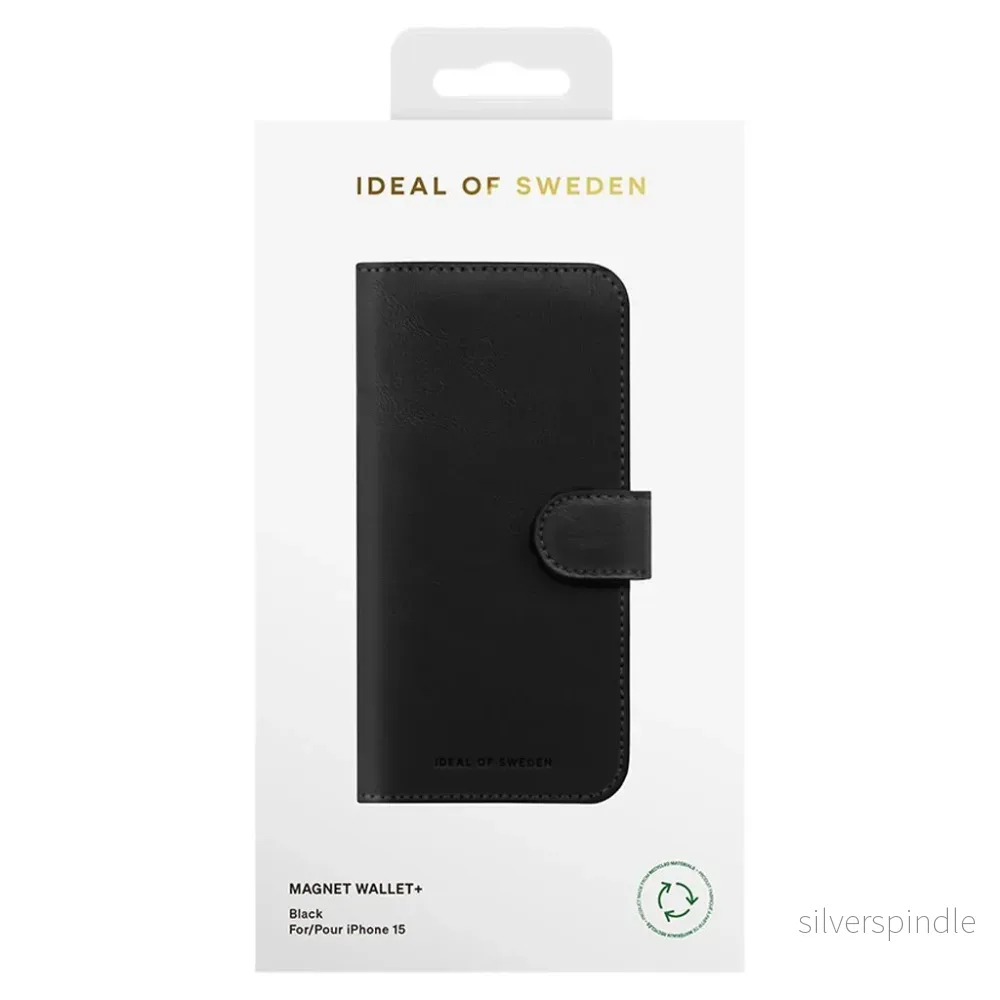 iDeal Magnet Plånboksfodral iPhone 15 – Svart iDeal Magnet Plånboksfodral iPhone 15 – Svart