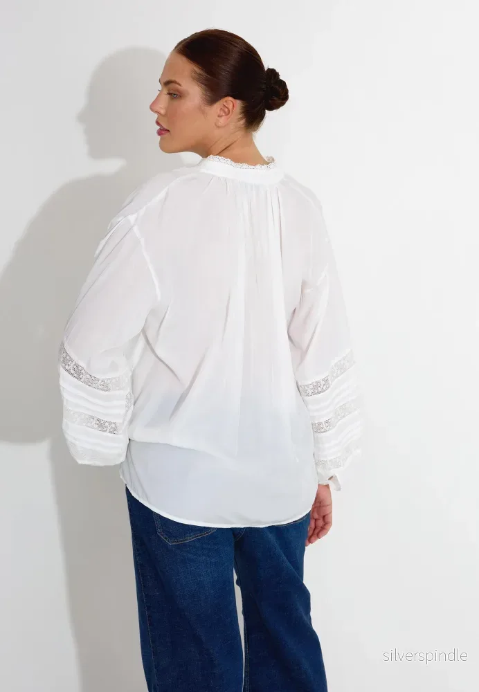 LYANNA BLOUSE - Vit - Bild 3