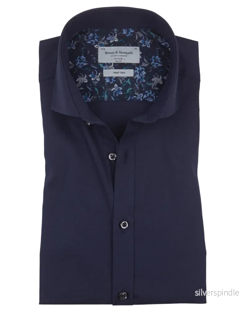 BS Claire Super Slim Fit Skjorta – Navy