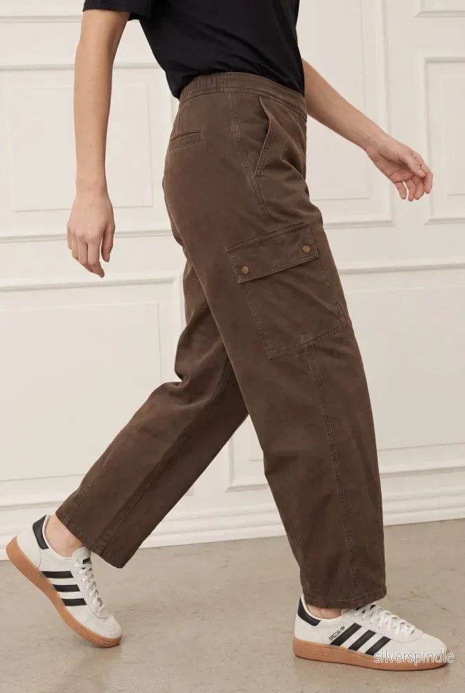 Livigno Wide Pant - Washed Brown - Bild 3