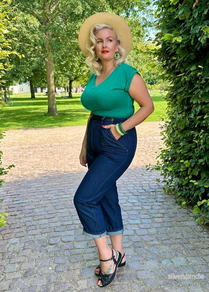 Lite Classic denim Pedal Pushers - Mörkblå - Bild 2