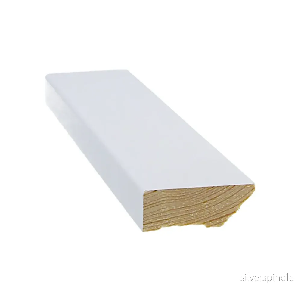 Golvlist 15x42x3300, Furu, Vit