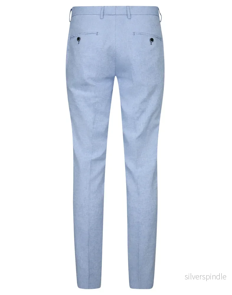 BS Pollino Classic Fit Kostymbyxor - Light Blue - Bild 2