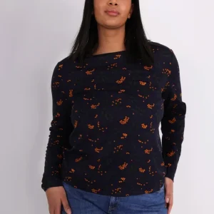 MARIE TOP – navy print MARIE TOP – navy print