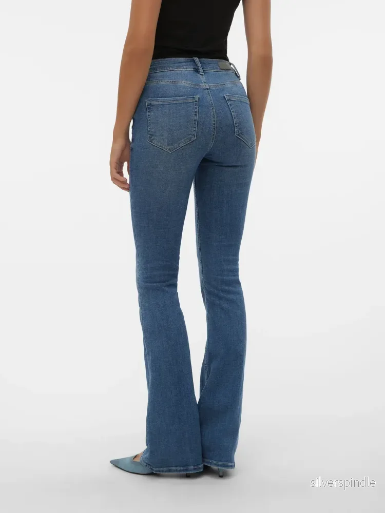 VMFLASH MR FLARED JEANS MEDIUM BLUE L32 - Bild 3