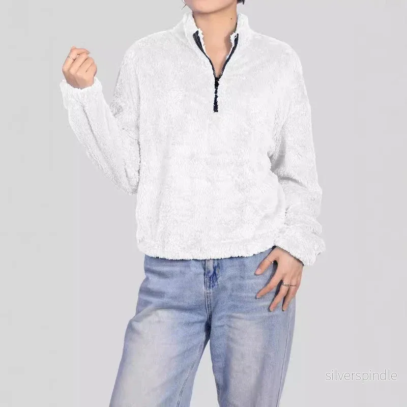 Olivia | Elegant Halvhög Krage Hösttröja för Kvinnor - Bild 2