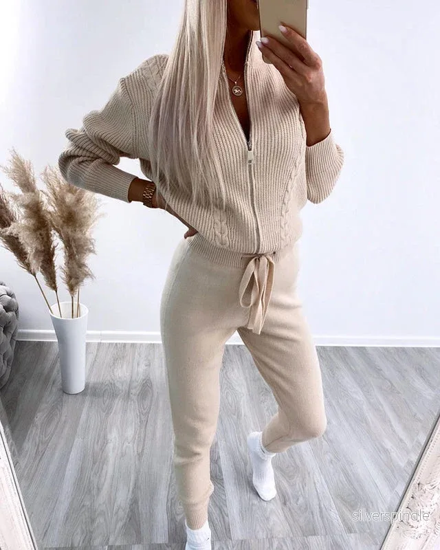 Emma | Mångsidig Långärmad Topp och Byxor Set Emma | Mångsidig Långärmad Topp och Byxor Set