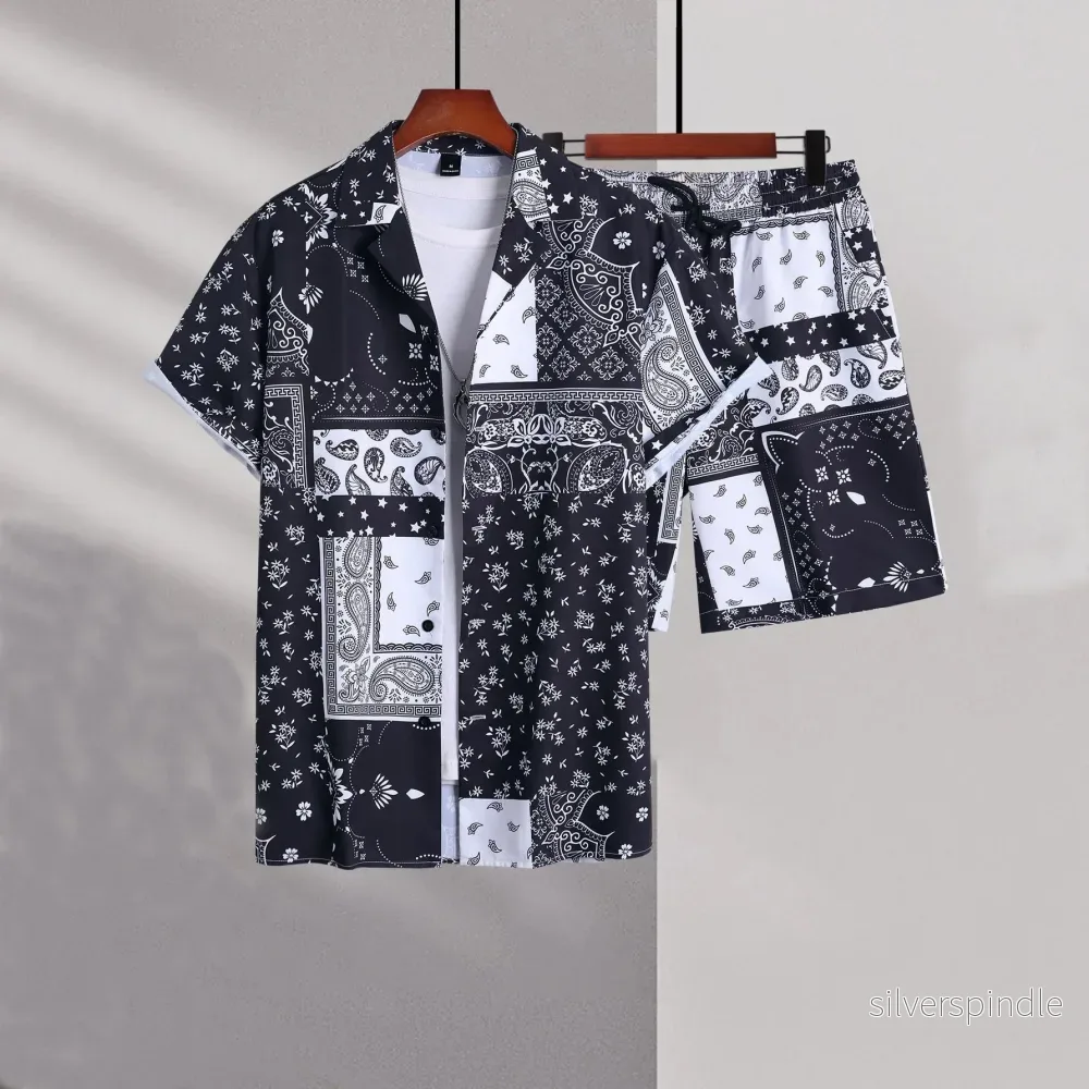 Ethan | Lätt Kortärmad Kofta och Shorts Set