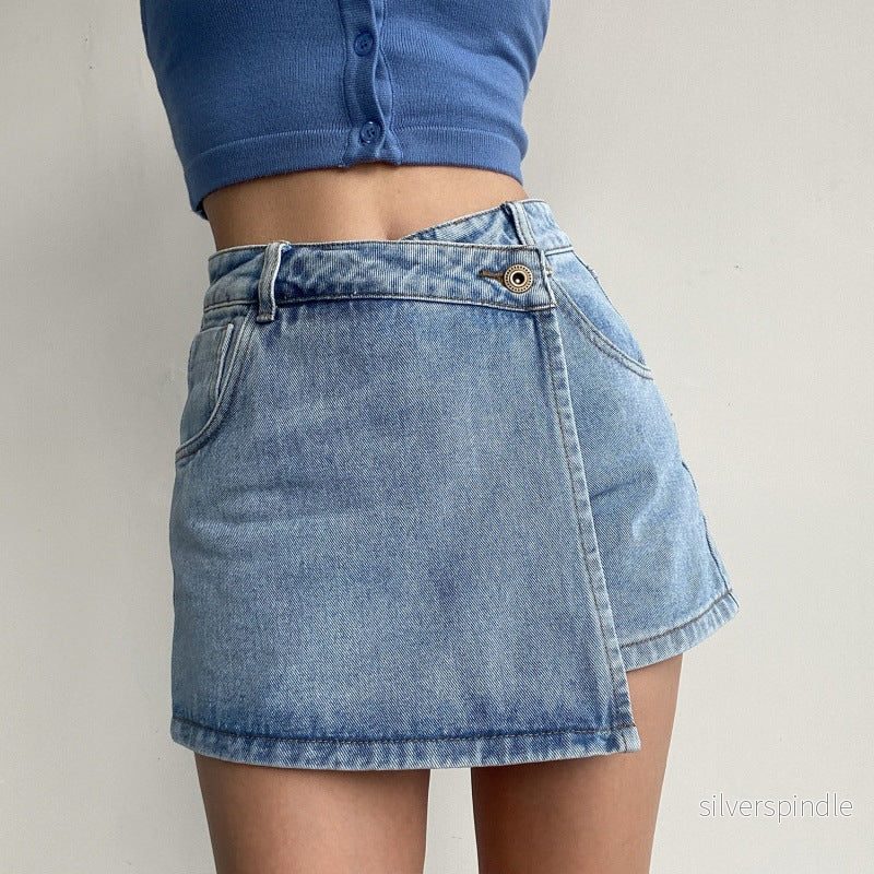 Sophia | Asymmetrical Casual Denim Skirt - Bild 2