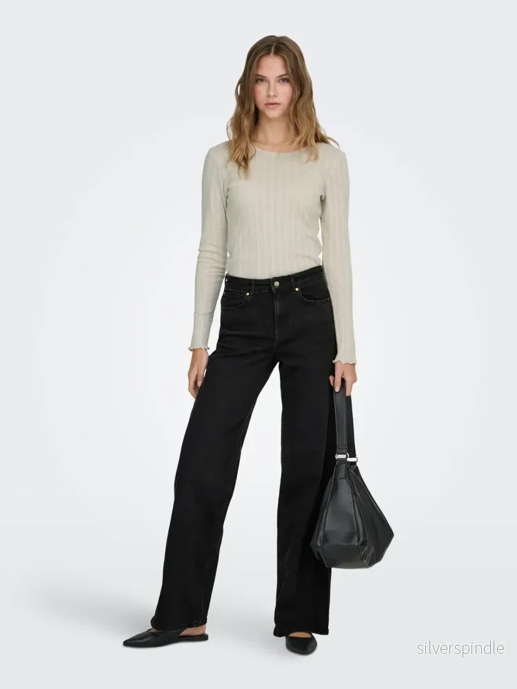 MADISON BLUSH HW WIDE WASHED BLACK L30 - Bild 3