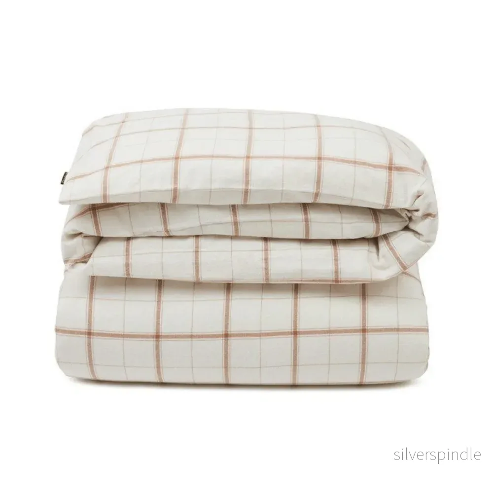 Lexington Checked Cotton/Cashmere Påslakan - Outlet