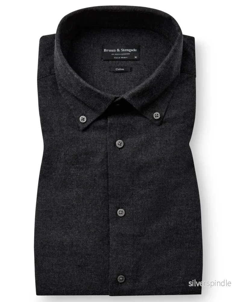 BS Muriel Casual Modern Fit Skjorta - Charcoal