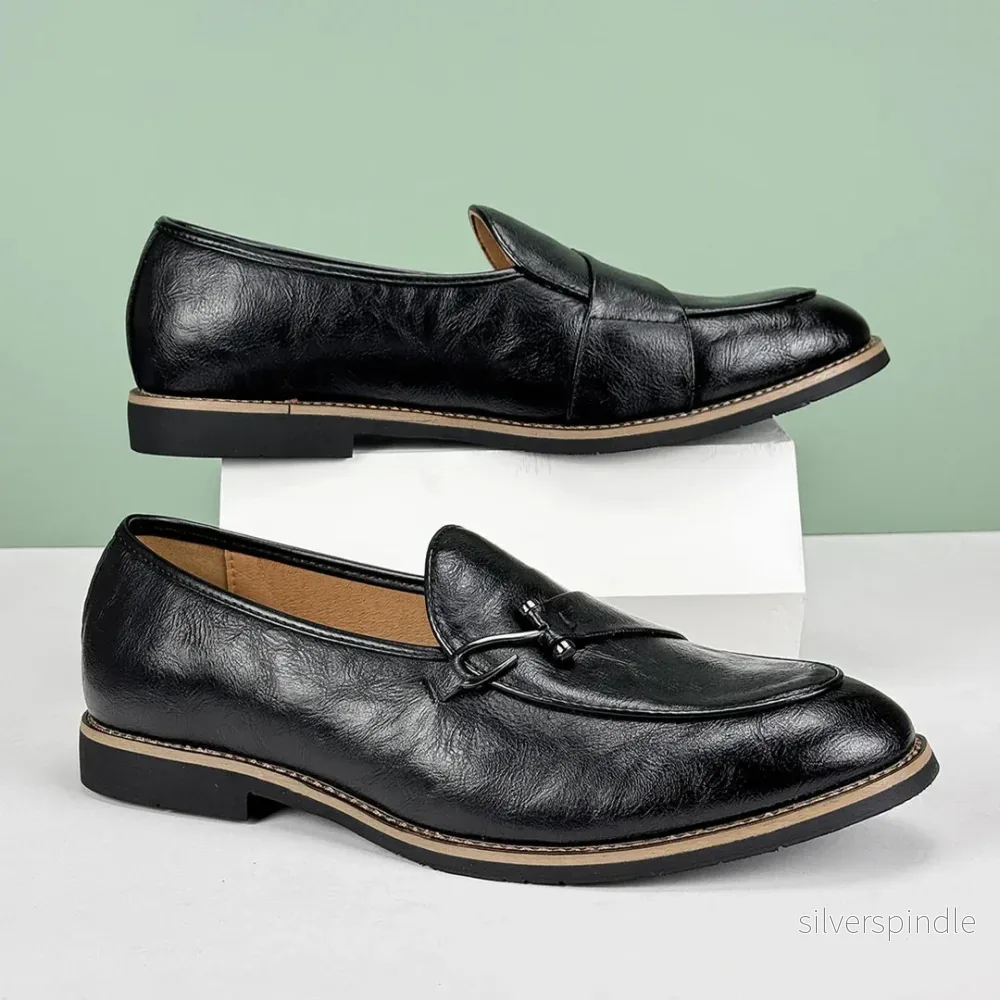Ethan | Elegant Halkfri Herrloafers med Fishhook Accent - Bild 2