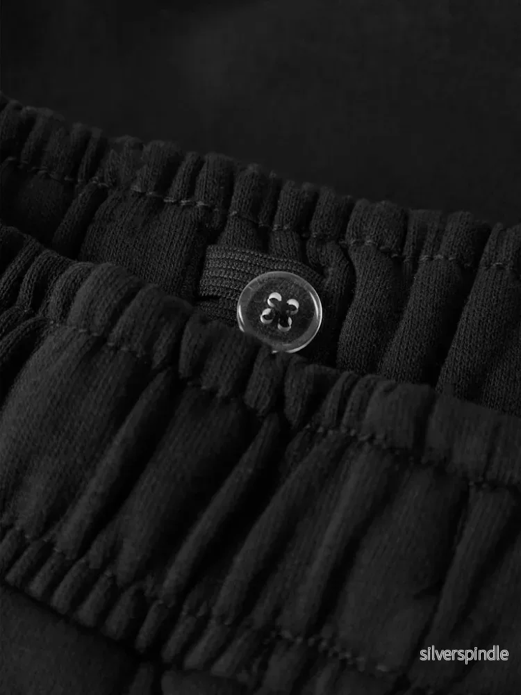 Svarta Cargo Sweat Byxor - Bild 2