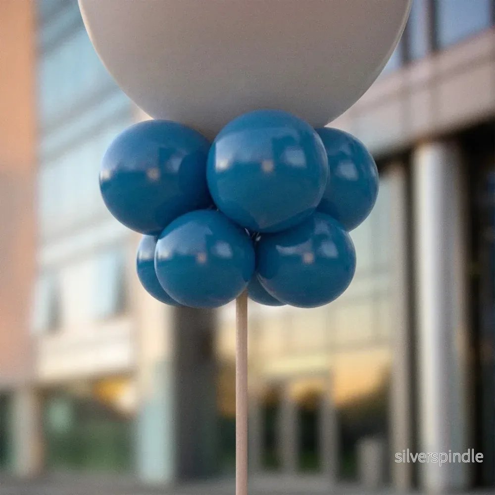 Havsblå ballongknippen 28 cm – 10-pack