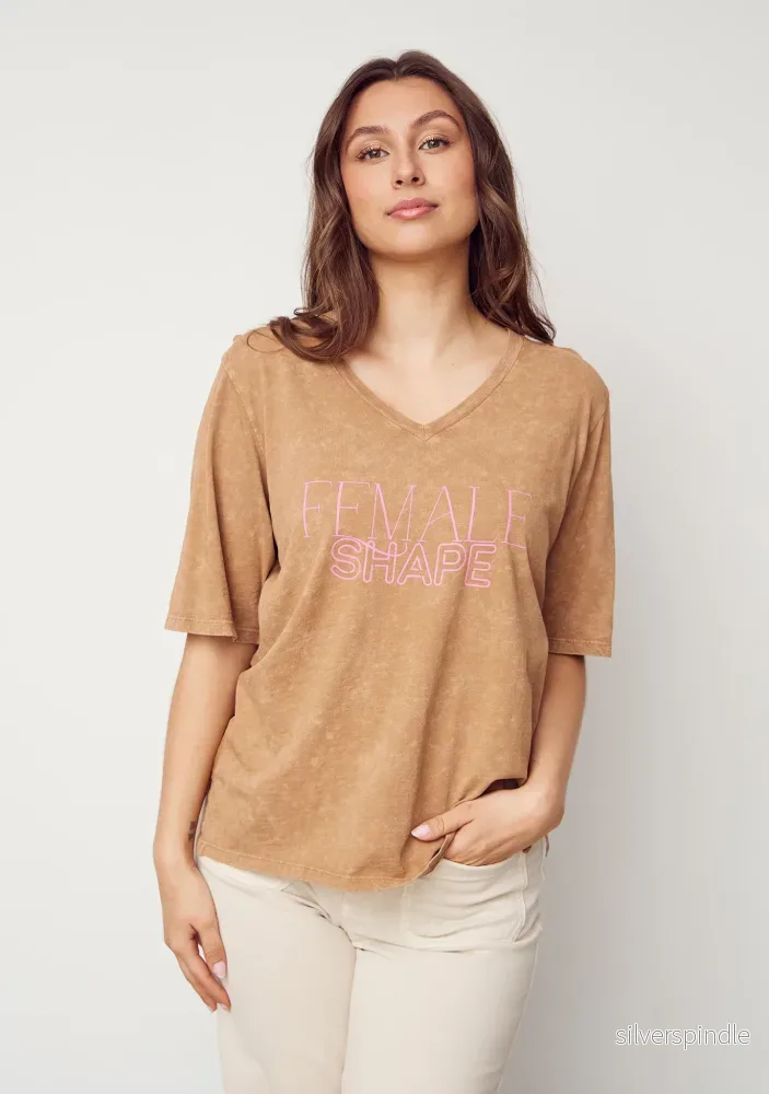 Haley T-Shirt - Washed Luxury Camel - Bild 2
