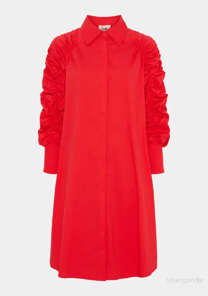 Sigga Deco Dress - Fresh Red - Bild 2
