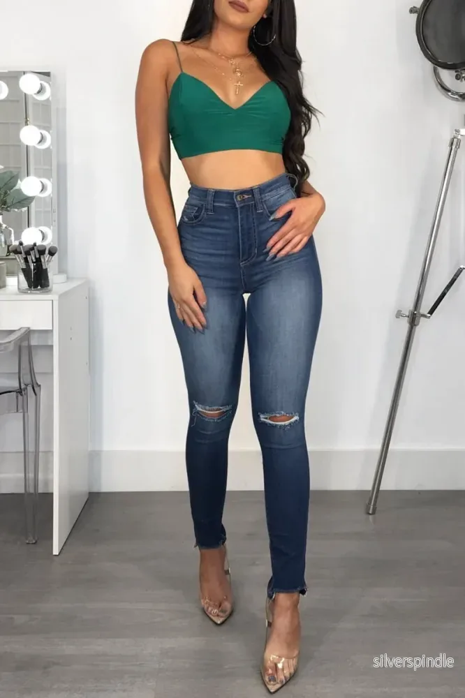 Mason | Slim Fit Höftlyftande Jeans för Elegant Silhuett - Bild 3