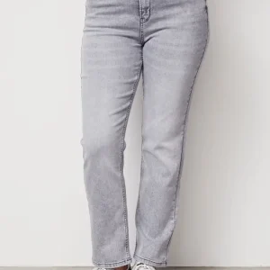 Monza Straight Jeans – Light Grey Washed