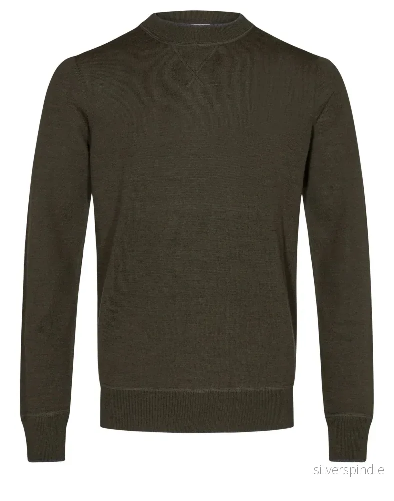 BS Federer Regular Fit Stickad Tröja – Grön BS Federer Regular Fit Stickad Tröja – Grön