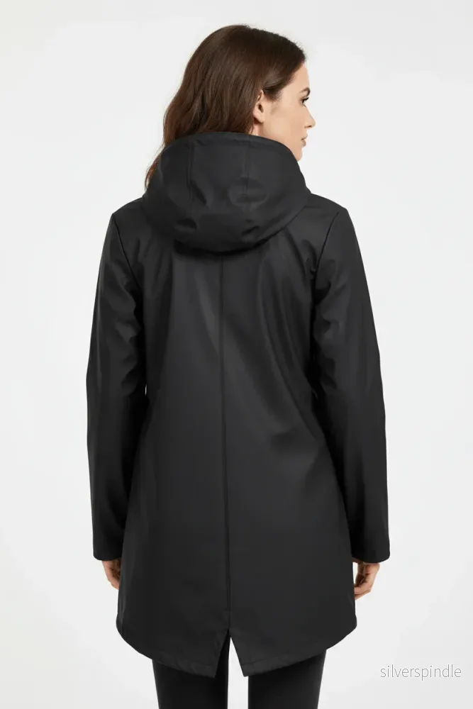 Vattentät Kappa med Huva och Skräddarsydd Passform för Elegant Stil - Bild 3