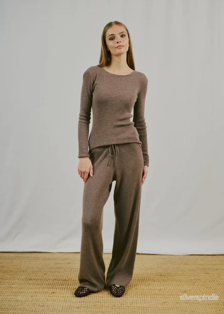 BS Agathe Regular Fit Byxor - Mole - Bild 3