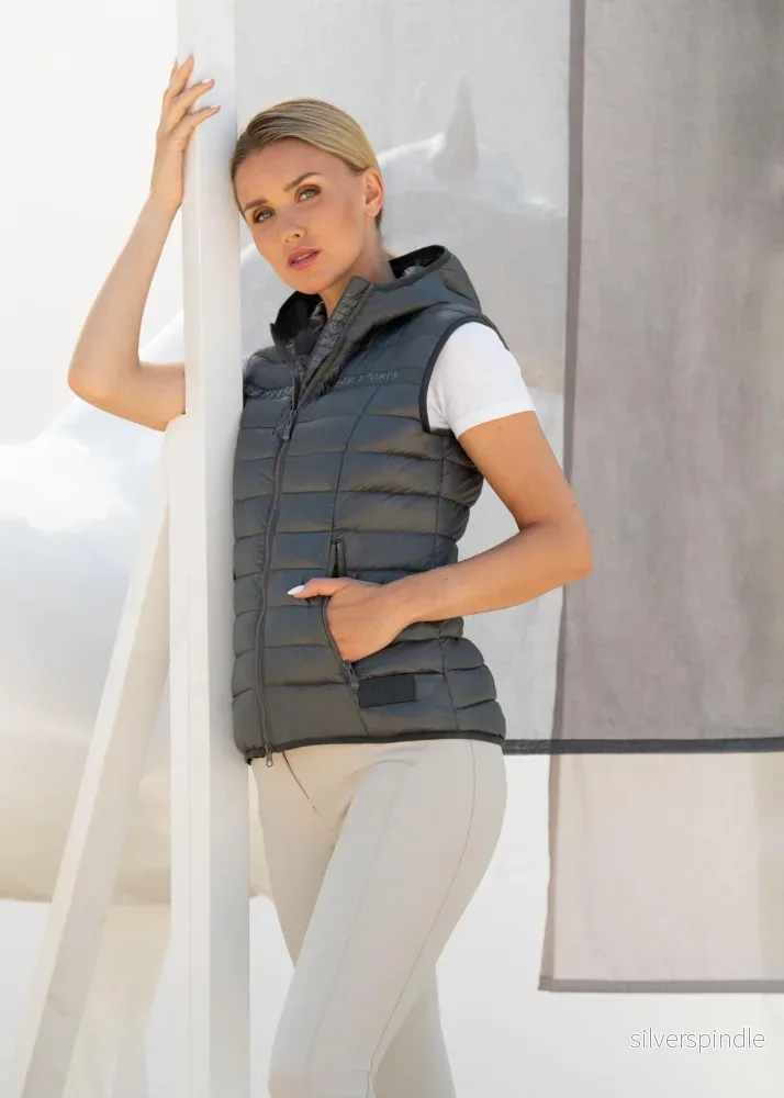 Pikeur Sports Quilted Waistcoat Dark Olive Pikeur Sports Quilted Waistcoat Dark Olive