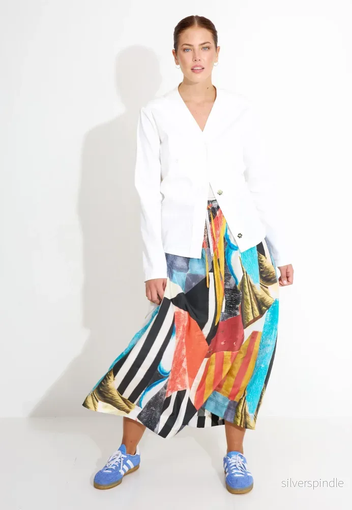 GABARDINE JACKET - Vit
