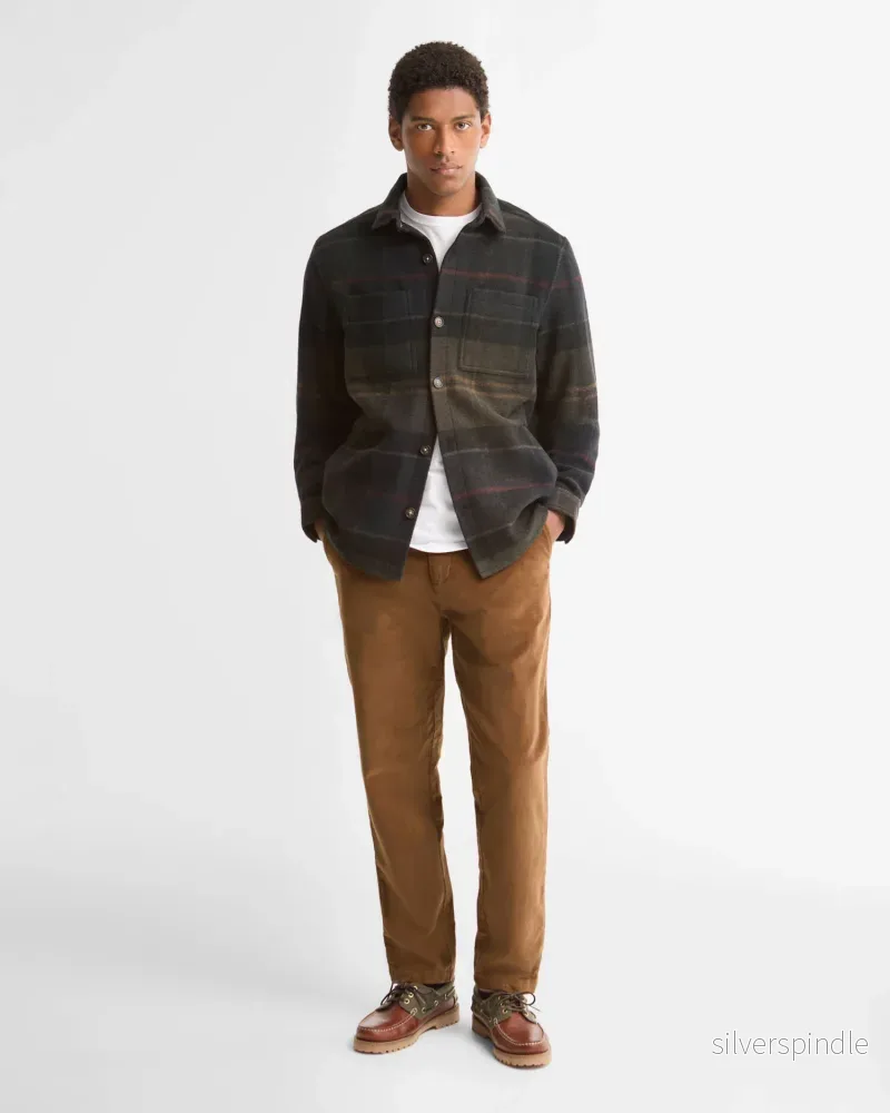 Barbour Woodlane Brush Check Overshirt Shadow Classic Tartan - Bild 3