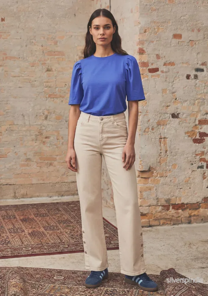 Como Twill Button Pant – Desert